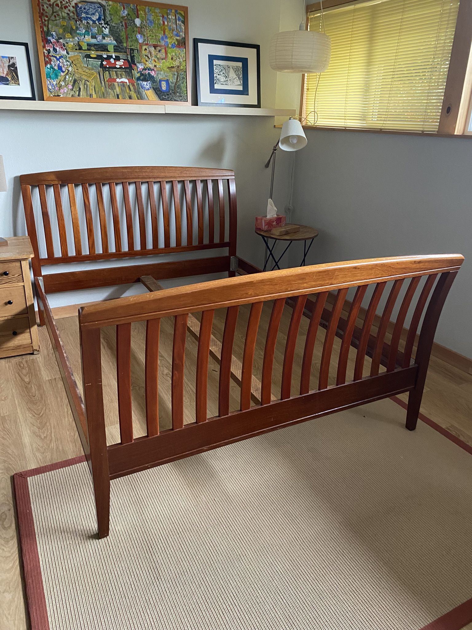 Dania Queen Wood Bed Frame