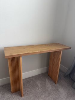 Natural Oak Console Table