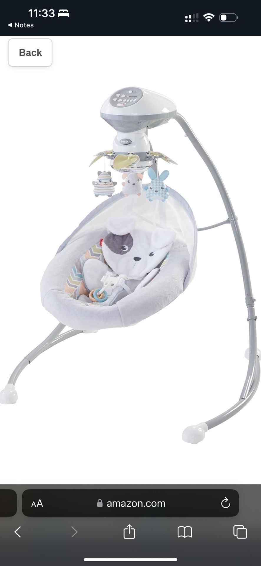 Fisher Price Cradle and swing set