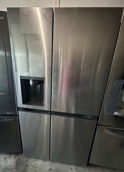 LG Quad‑Door French Door Fridge – Stainless, Water/Ice, WiFi