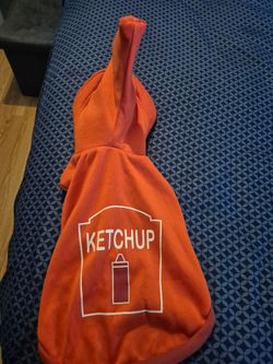 Dog costume  ketchup