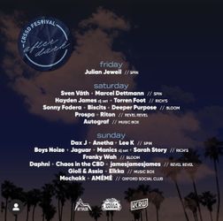 CRSSD After Dark Sonny fedora + Biscits + Deeper purpose AFTER PARTY