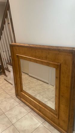 Oversized Gold Framed Wall Mirror