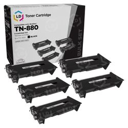 LD Toner Cartridge For Brother TN-880 Super High Yield Black Brand New 5pk
