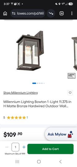 Exterior wall porch light fixture