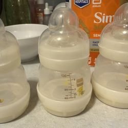 3 MAM Baby Bottles