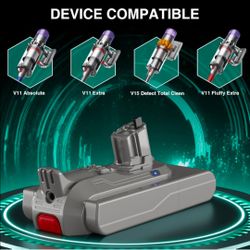 Replacement battery for Dyson vacuum