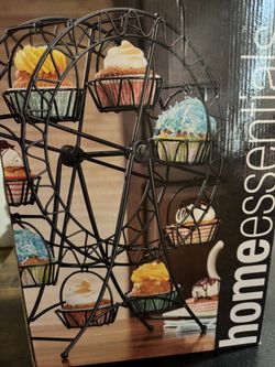 Black Metal Ferris Wheel Cupcake Holder