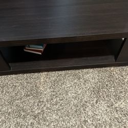 Entertainment center with coffee tables