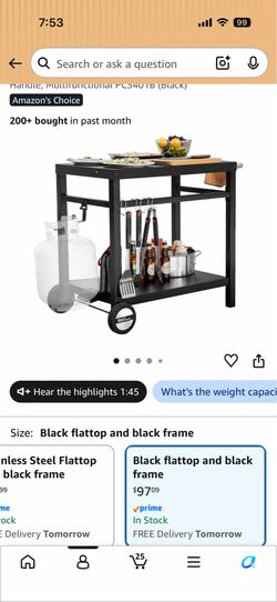 Outdoor Kitchen Bbq bar cart