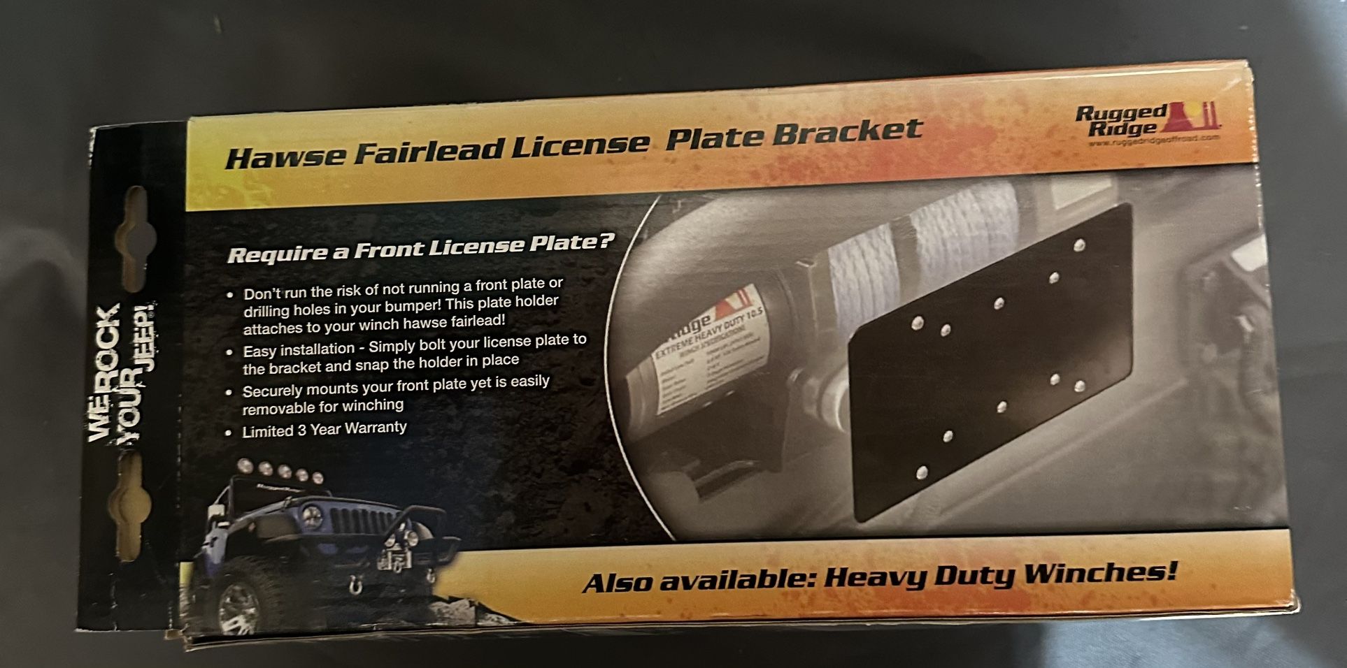 Winch Mount License Plate