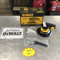 DEWALT DWMT70781 6” PNEUMATIC PALM SANDER W/ MANUALS IN BOX