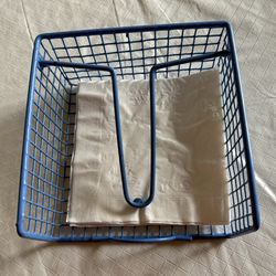 Like new blue napkin holder