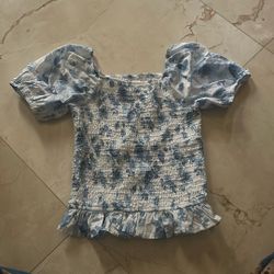 Blue And White Target Shirt