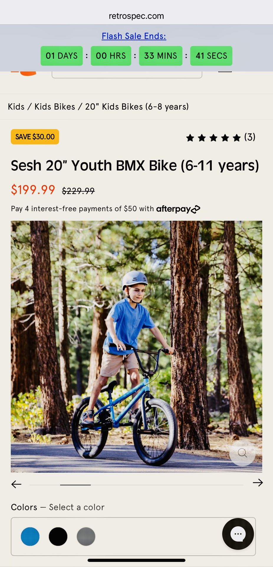 Never Used Youth BMX bike with helmet for sale