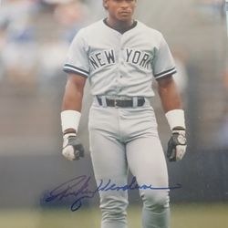 Rickey Henderson Autographed Photo 