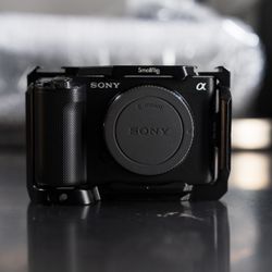 Sony ZV-E1 Mirrorless Camera w/ Ulanzi CU01 Cooling Fan + SmallRig Cage + Sony Battery & Charger For Sale!