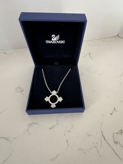 Swarovski Swan Silver Necklace 