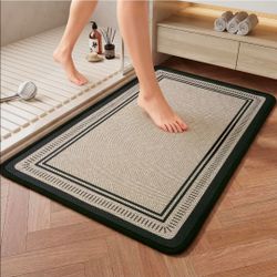 Thin Bathroom Rugs Fit Under Door, Non Slip Bath Mat 16"x24" Brown
Absorbent Quick Dry Bath Mats for Bathroom, Rubber Backing Bath Rugs, Low Pile Show