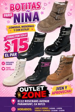 DKNY Girls Boots Assorted Styles