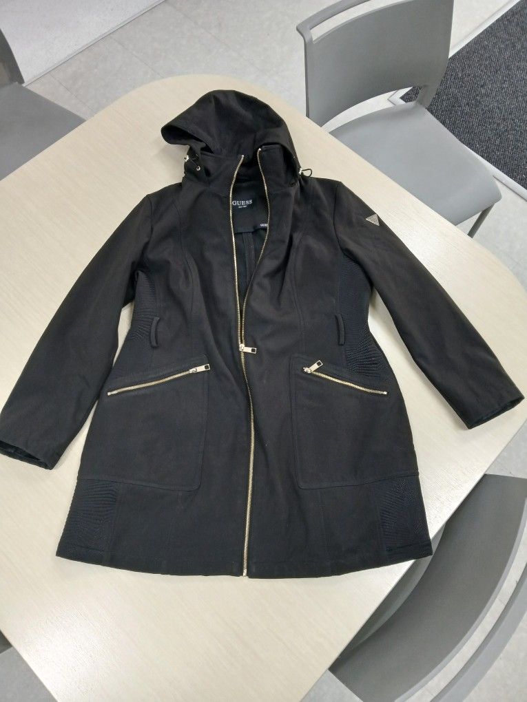 Guess belted raincoat- No Belt!