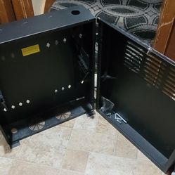 4u Low Profile Verical Mount Enclosure Cabnet Black Network Rack