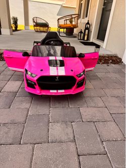 Pink Shelby Ford Mustang Car for Kids