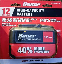 Bauer 20v 12ah battery