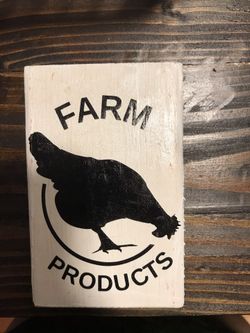 Farm product sign/ block