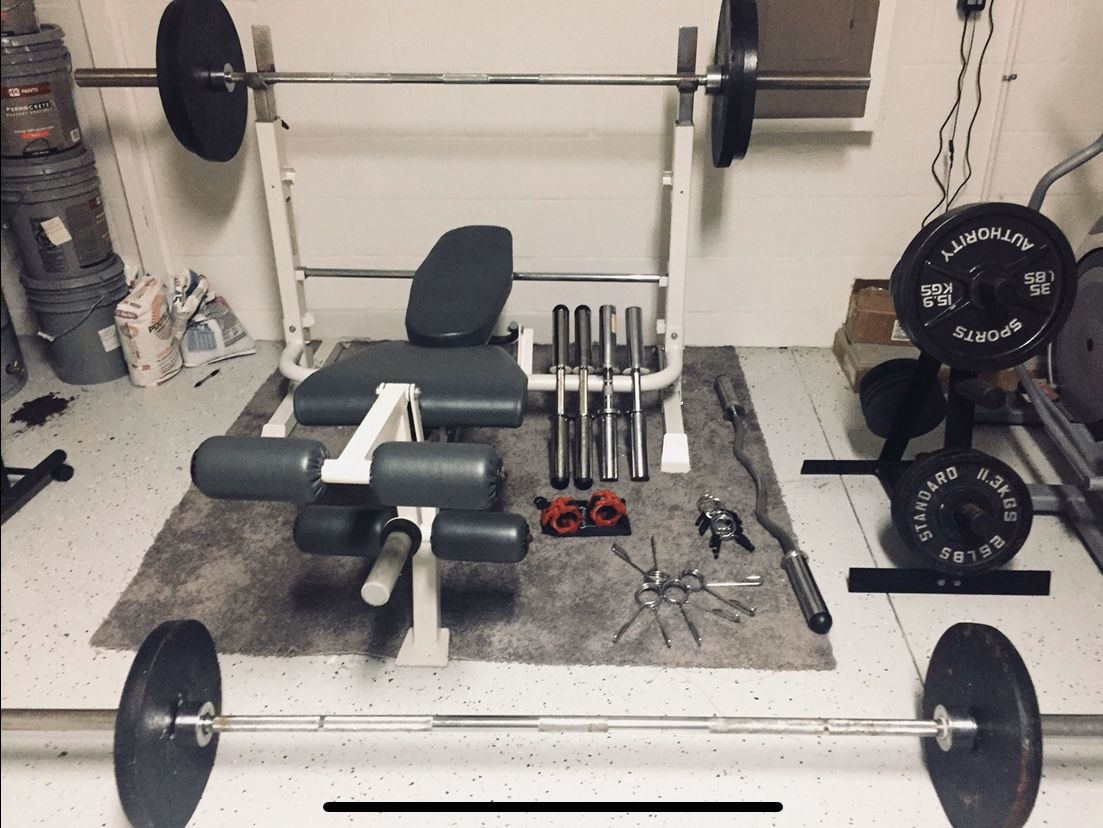 Weight lifting set - 400+ lbs