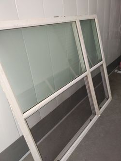 Dos ventanas retrofit corredisas 65x56.5