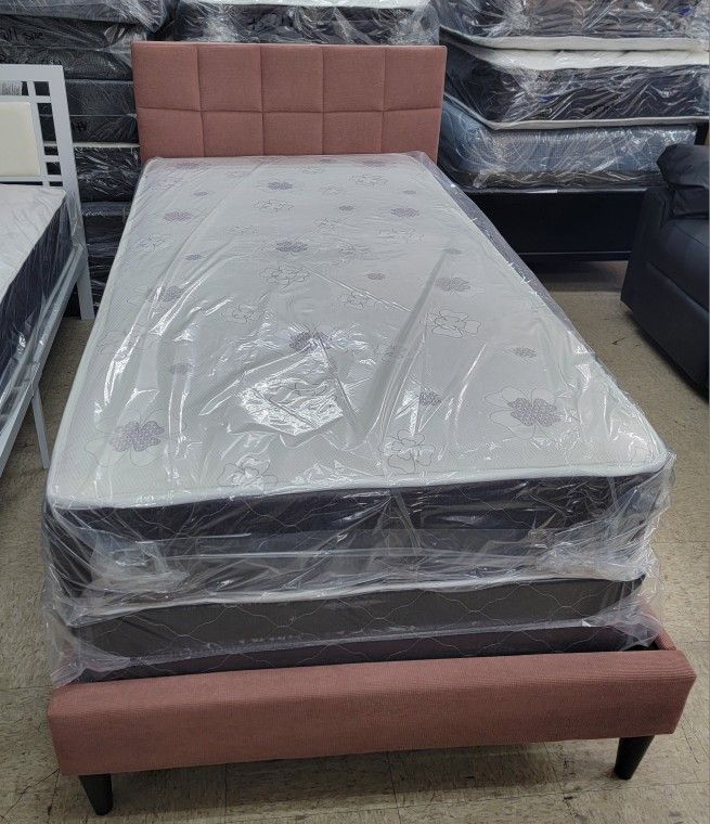 New Twin Size Bed With Mattress With Box Spring Only $250 Cash