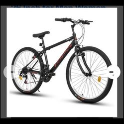 New 26” Mountain Bike – Lightweight, Multi-Speed, Front Suspension