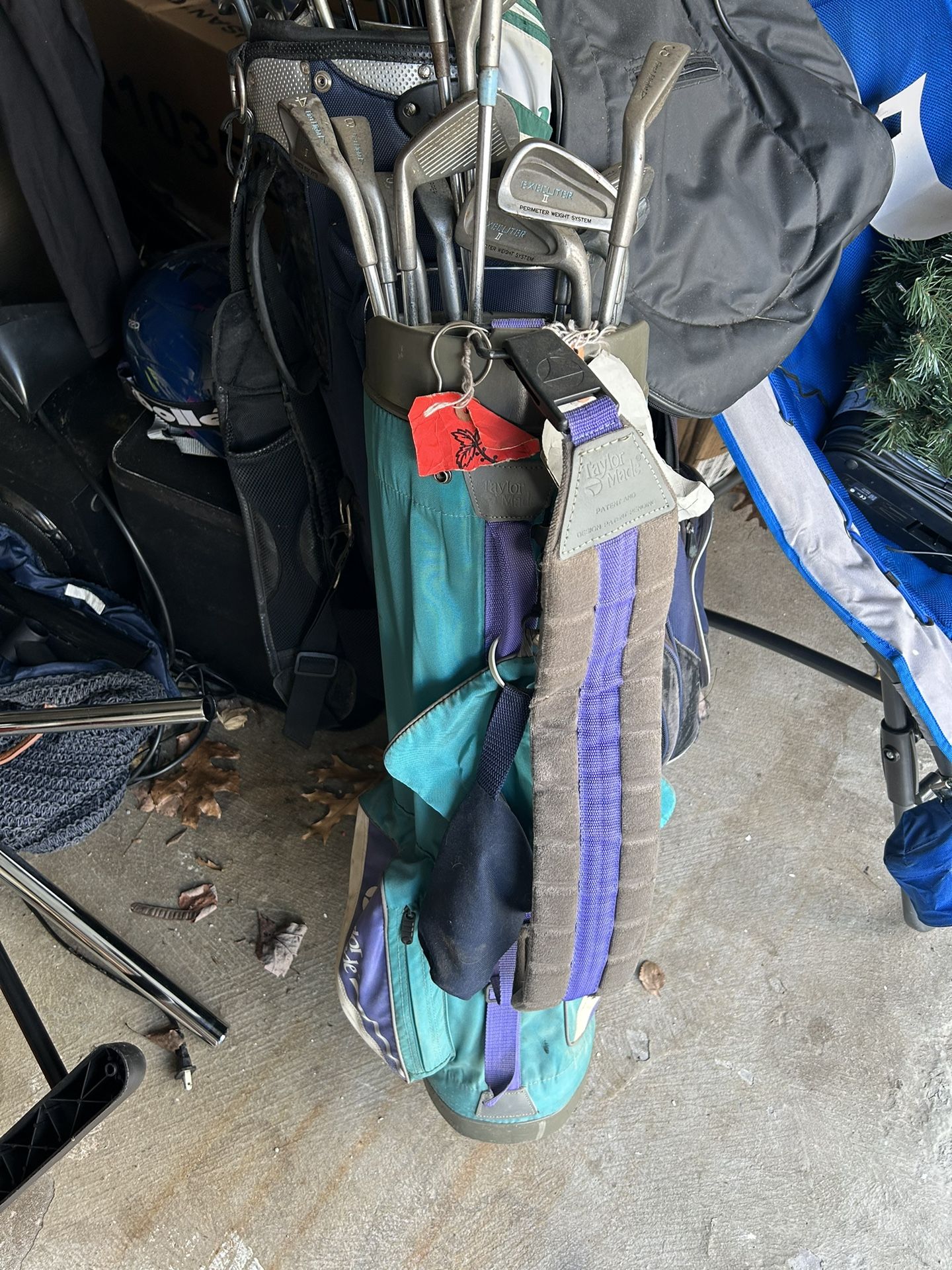 Blue golf set