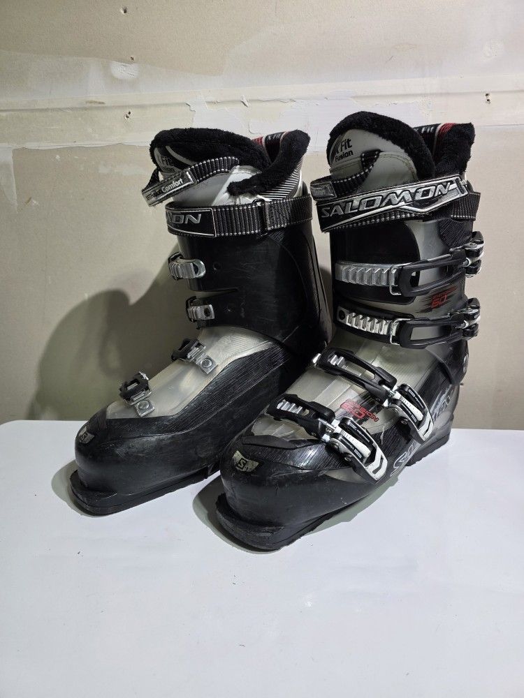 Salomon Energyzer Mission 60 Black Downhill Alpine Ski Boots Men's Size 27