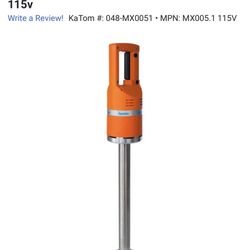 Dynamic MX005.1-115V MX91 Master Mixer Single Speed Mixer w/ Immersible 16" Tube, 115v