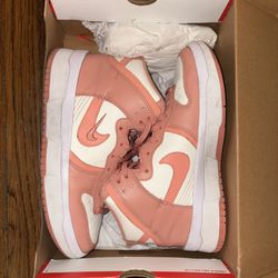Pink Nike Jordans Dunk High Ups 