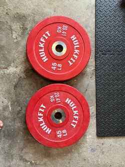 Hulkfit 45 Pound/20 KG Bumper Plates