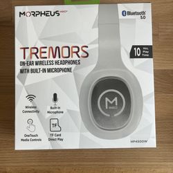 Morpheus 360 Tremors Bluetooth Headphones Brand New