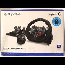 Logitech G29 SE Driving Force Gaming Wheel Bundle For PS5, PS4, PS3