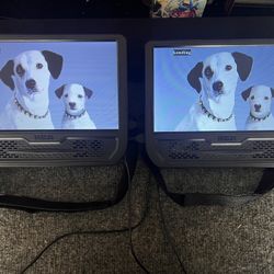 RCA Portable seat-back dvd players x2 