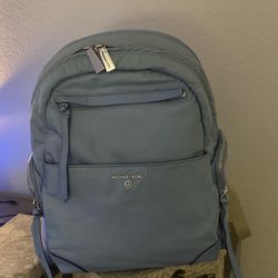 Baby Blue Michael Kors Backpack