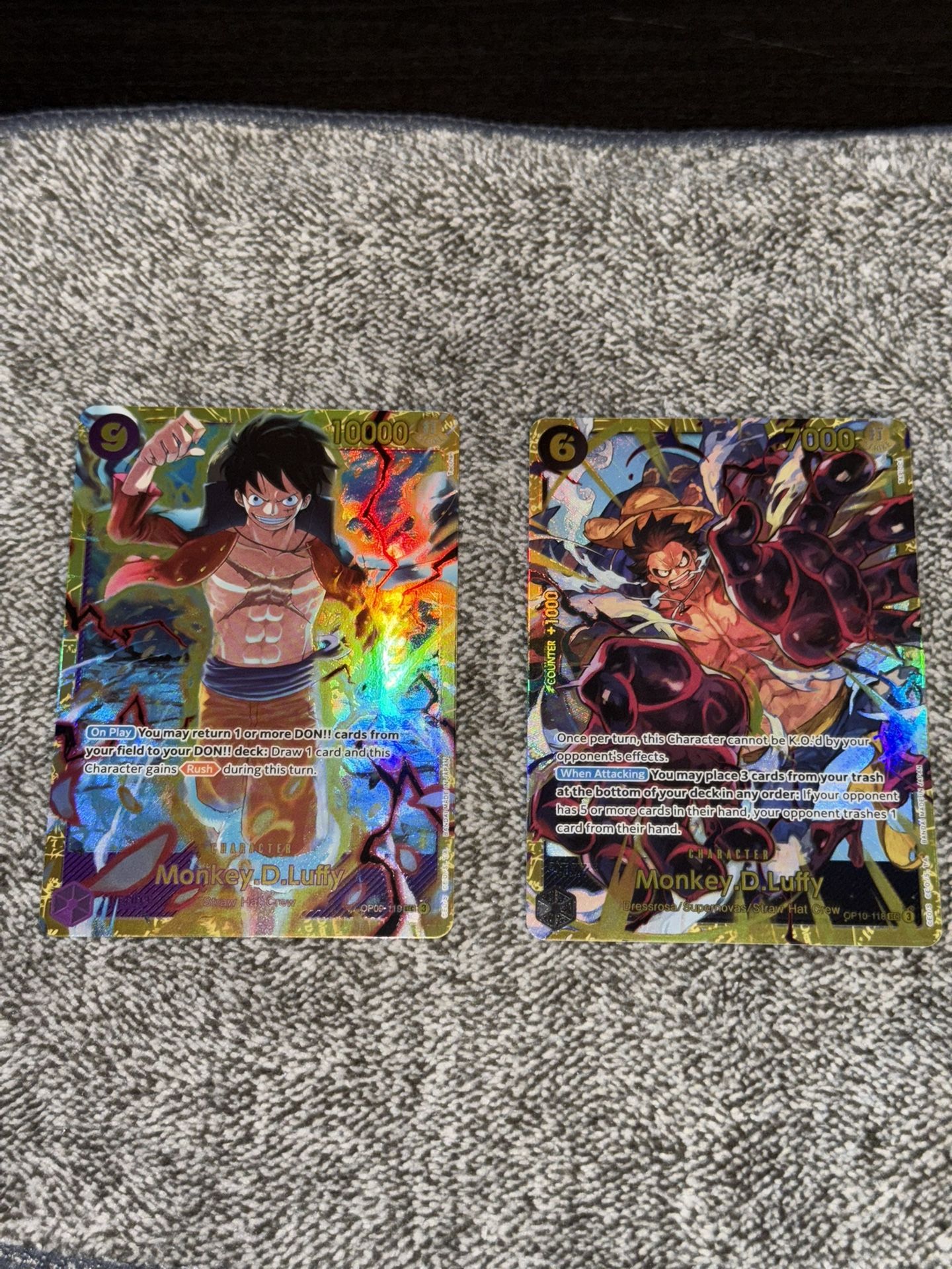 🔥 One Piece TCG - Monkey.D.Luffy SEC OP10-118 & OP09-119 - English - NM/M 🔥