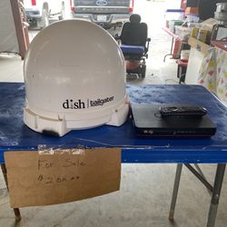 Dish Tailgater And Walley. Used With Our Travel Trailer.  Sold R V Don’t Need Anymore.   Works Great. 
