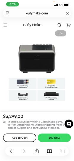 Eufy Make UV printer
