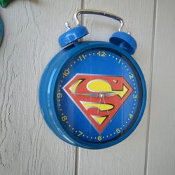 Superman Wall Clock / Alarm Clock