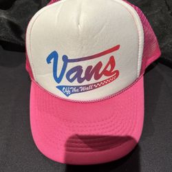 Pink “ Vans Off The Wall” Baseball, Pink Trucker Mesh Otto
