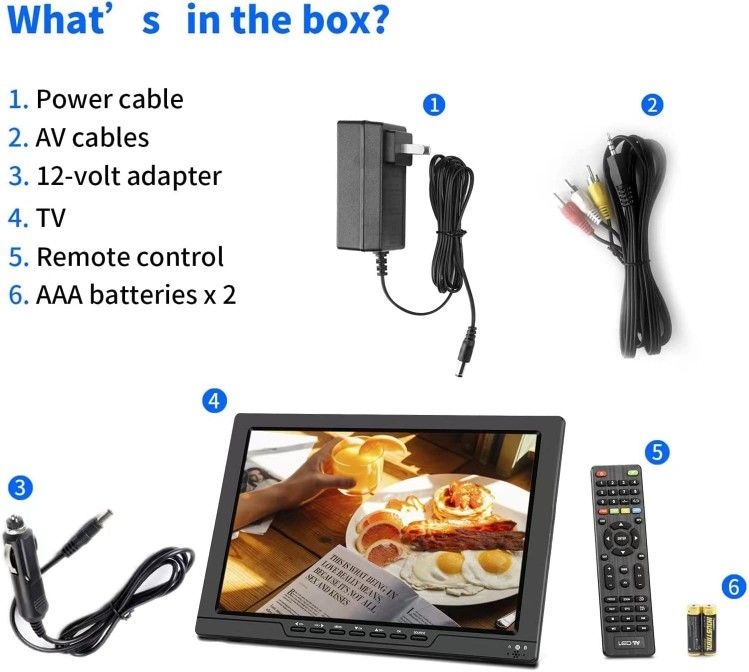 Potable Tv With A Battery 