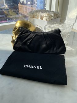 Authentic CHANEL half moon black satin clutch for Sale in New York, NY -  OfferUp
