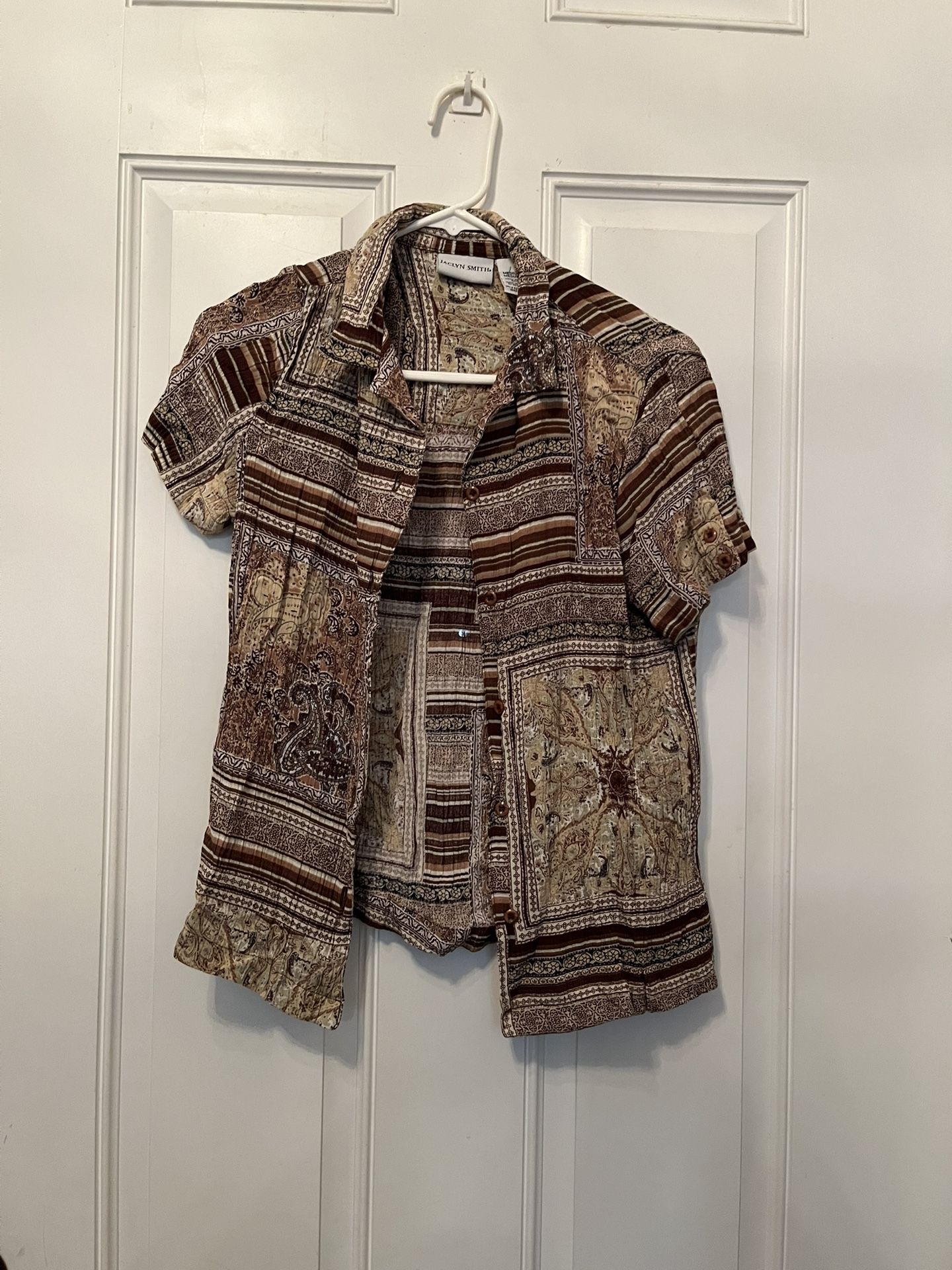 Jaclyn Smith Blouse Size Medium 